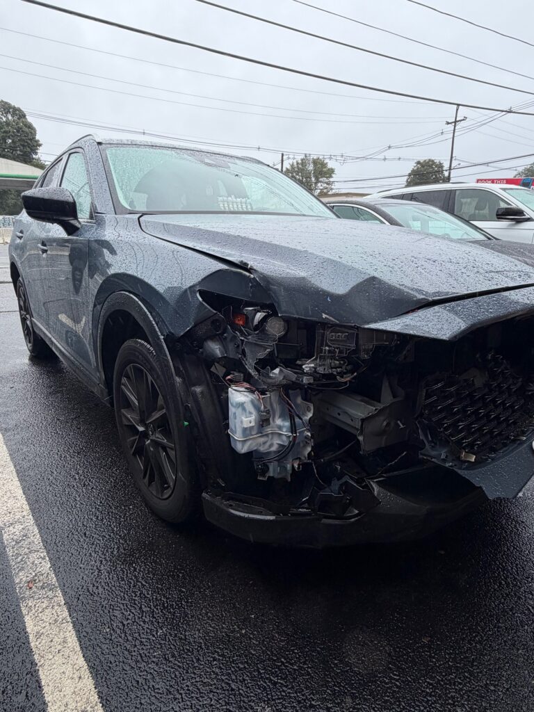 2023 Mazda CX-5 right-front collision damage before repair